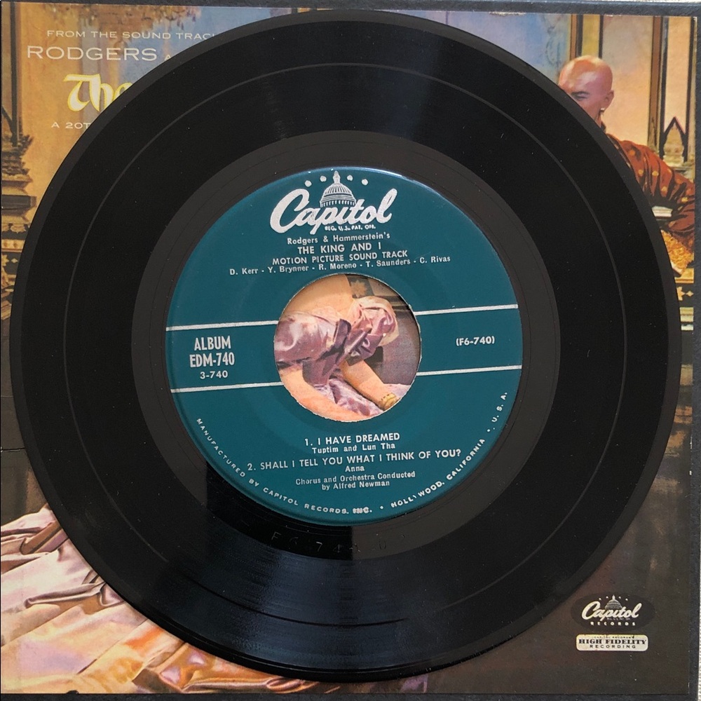 The King and I Soundtrack Vinyl Vinyl 45 4x Record Set '56 - Picture 15 of 16